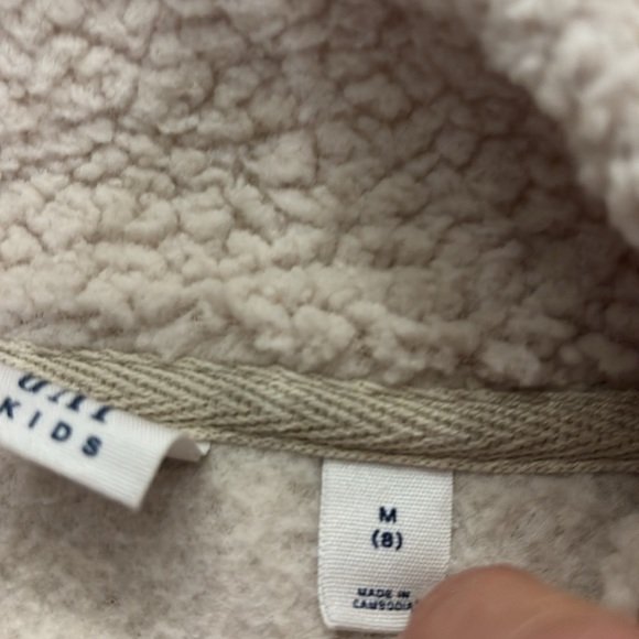 Gap Kids Half Zip Sherpa Pullover Size M (8) - Picture 8 of 9